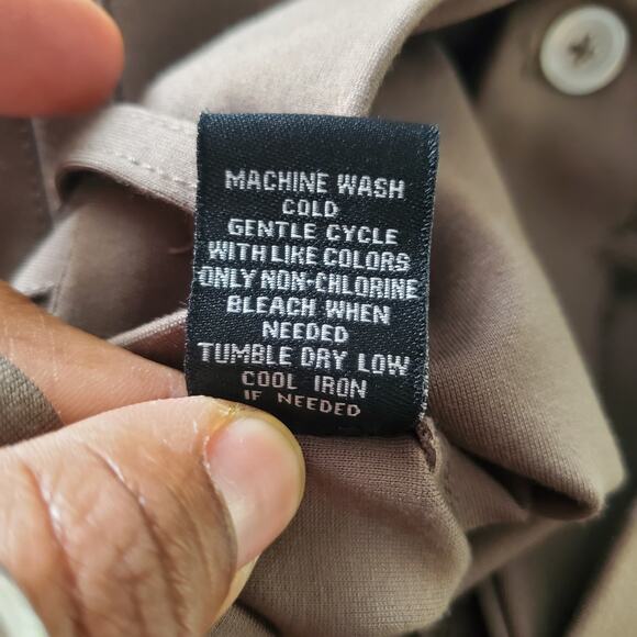 Intro Love The Fit Stretch Tan Career Straight Let Pants Size L - Picture 8 of 8